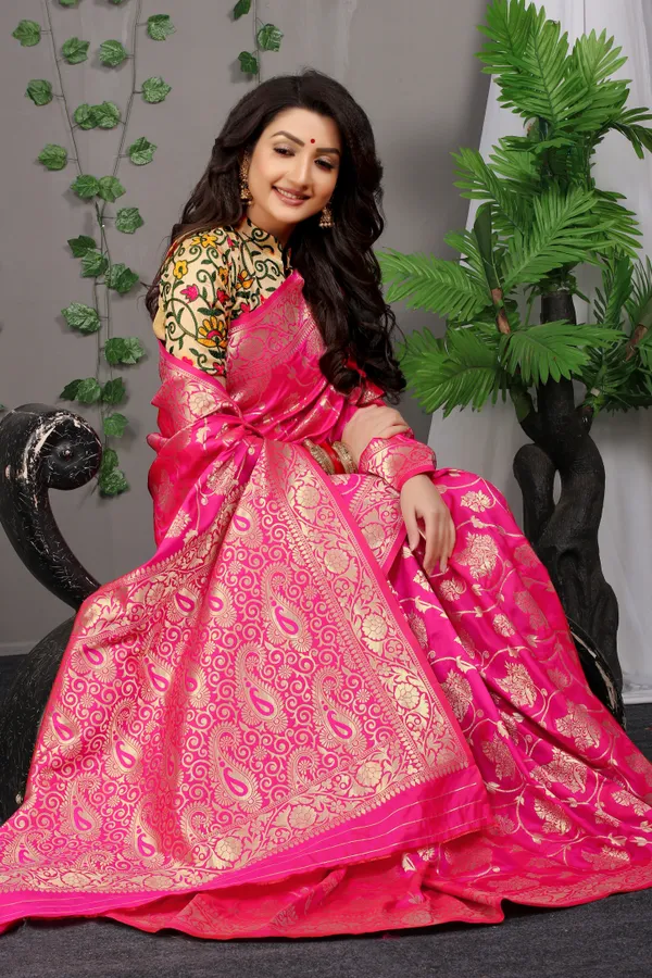 PINK_ZARI_WORK_PATOLA_SILK_SAREE